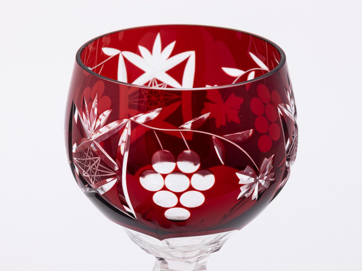 bohemian wine glasses crystal