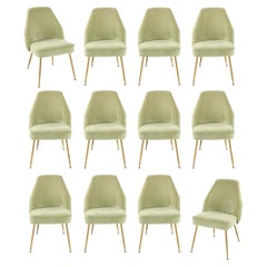 Carlo Pagani Set of Twelve "Campanula" Dining Chairs for Arflex, Italy 1960's