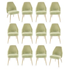 Vintage Carlo Pagani Set of Twelve "Campanula" Dining Chairs for Arflex, Italy 1960's