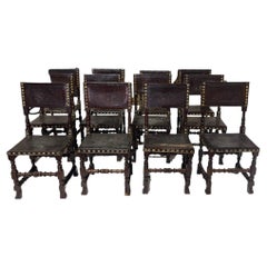 Set of twelve chairs - 19th century