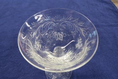 Set of Twelve Champagne/Tall Sherbet Glasses by Hawkes in the Francis I Pattern