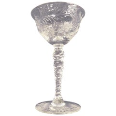 Set of Twelve Champagne/Tall Sherbet Glasses by Hawkes in the Francis I Pattern