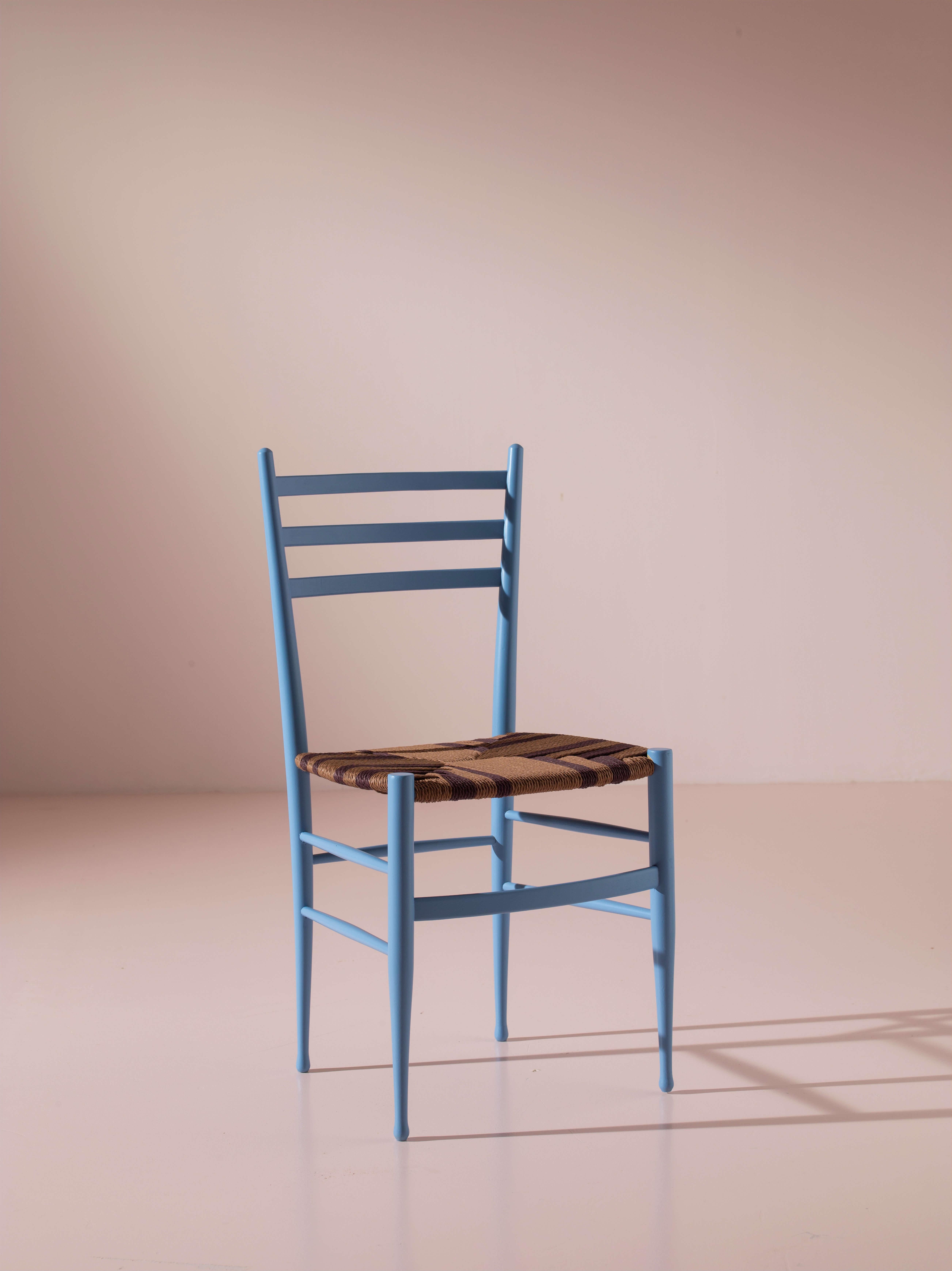 Mid-Century Modern Ensemble de douze chaises Chiavari modèle Baletta, Italie, années 1960 en vente