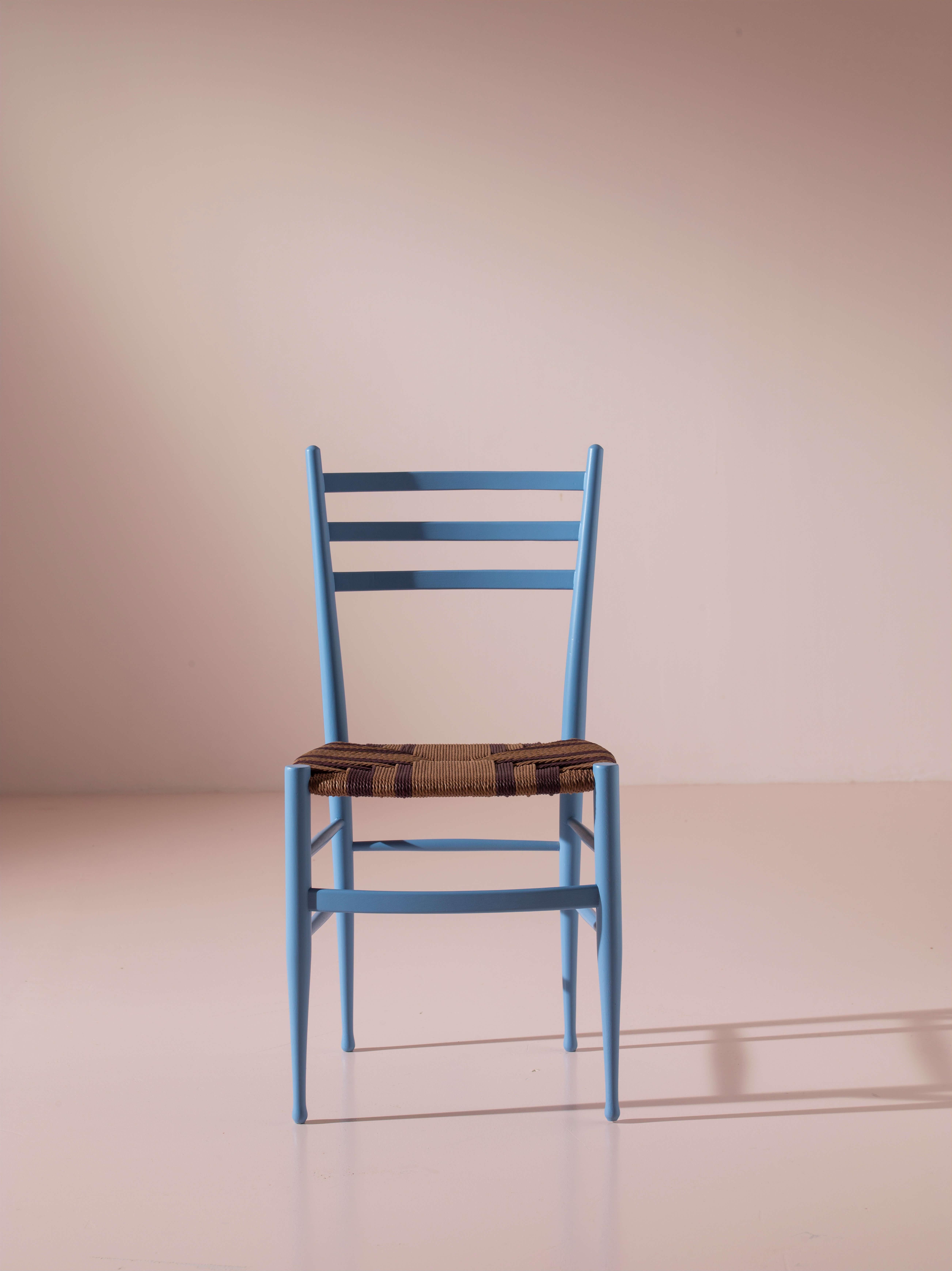 italien Ensemble de douze chaises Chiavari modèle Baletta, Italie, années 1960 en vente