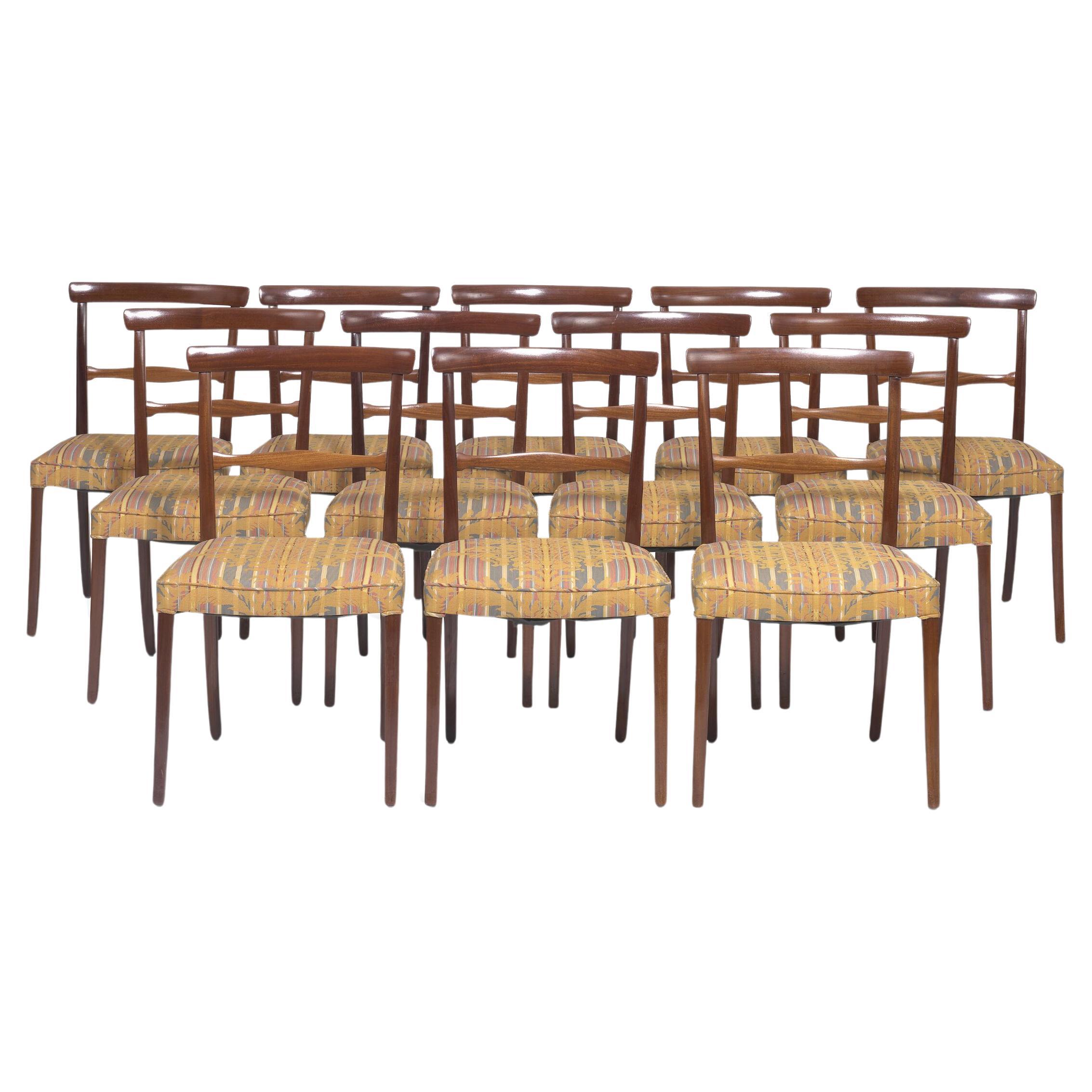 Set of Twelve Classic Side Chairs by Ole Wanscher, 1960s For Sale