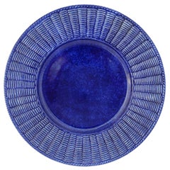 Set of Twelve Cobalto Wicker Ceramic Plates