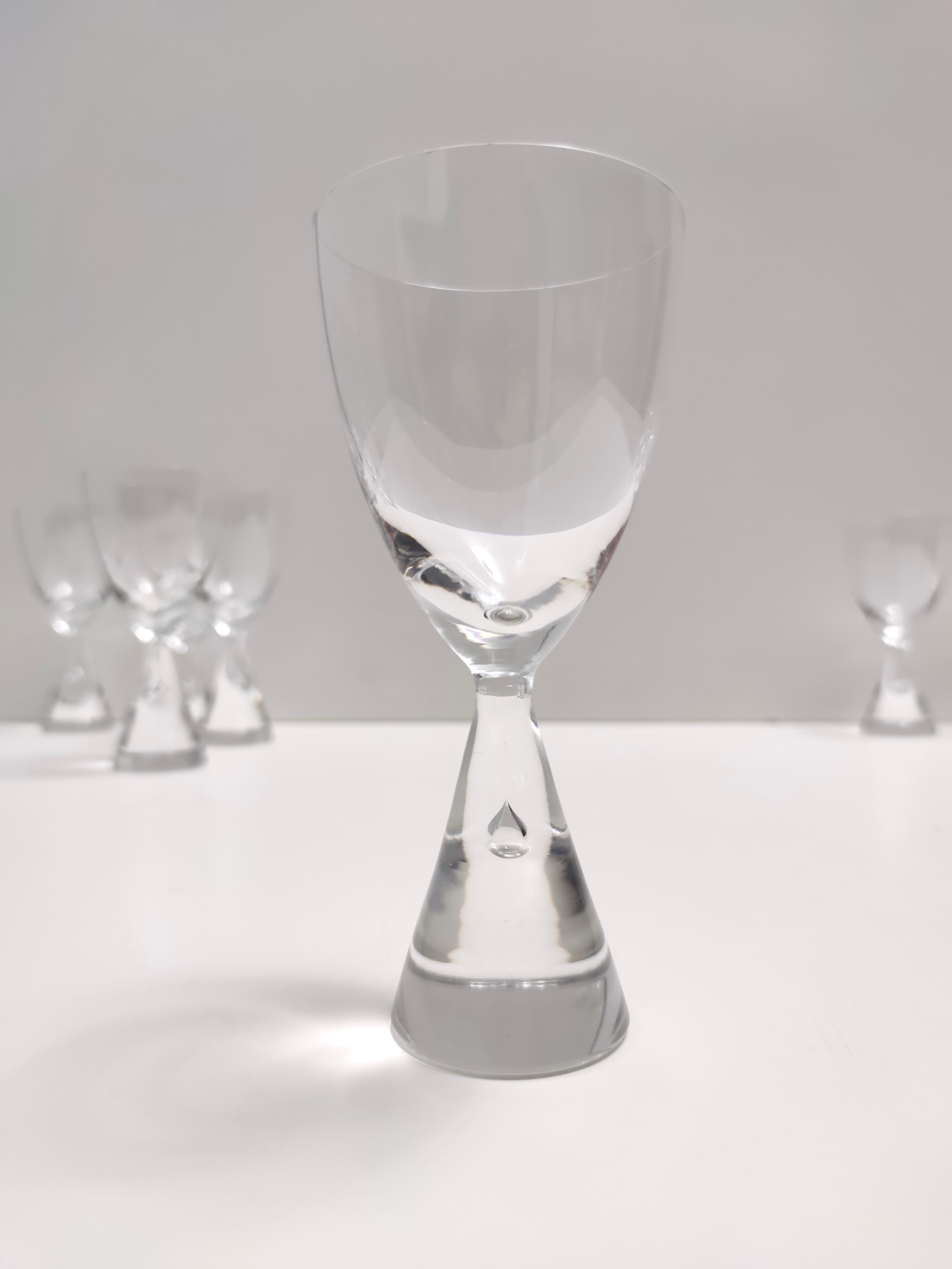 Set of Twelve Crystal Drinking Glasses by Bent Ole Severin for Holmegaard, 1958 1