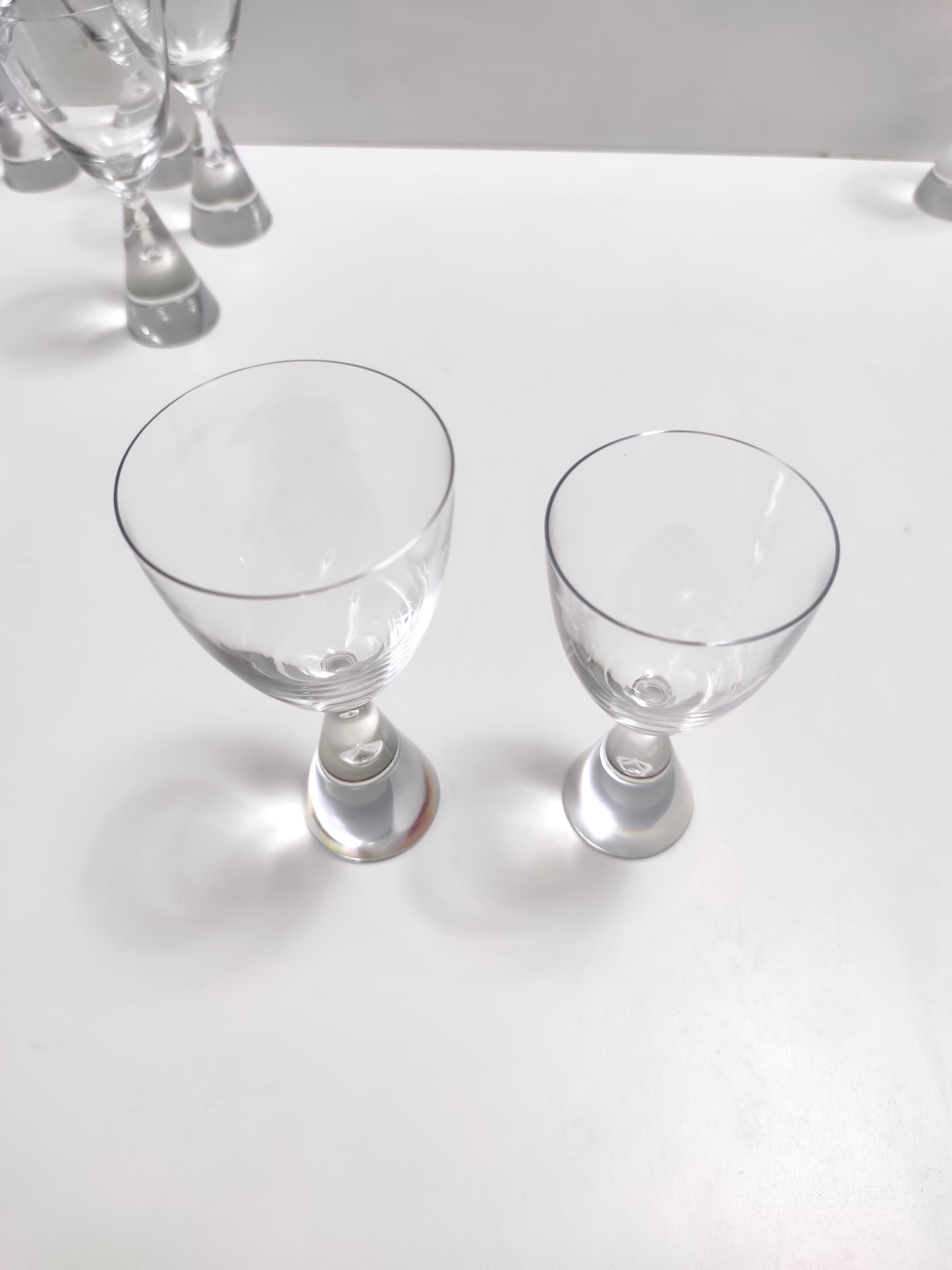 Set of Twelve Crystal Drinking Glasses by Bent Ole Severin for Holmegaard, 1958 3