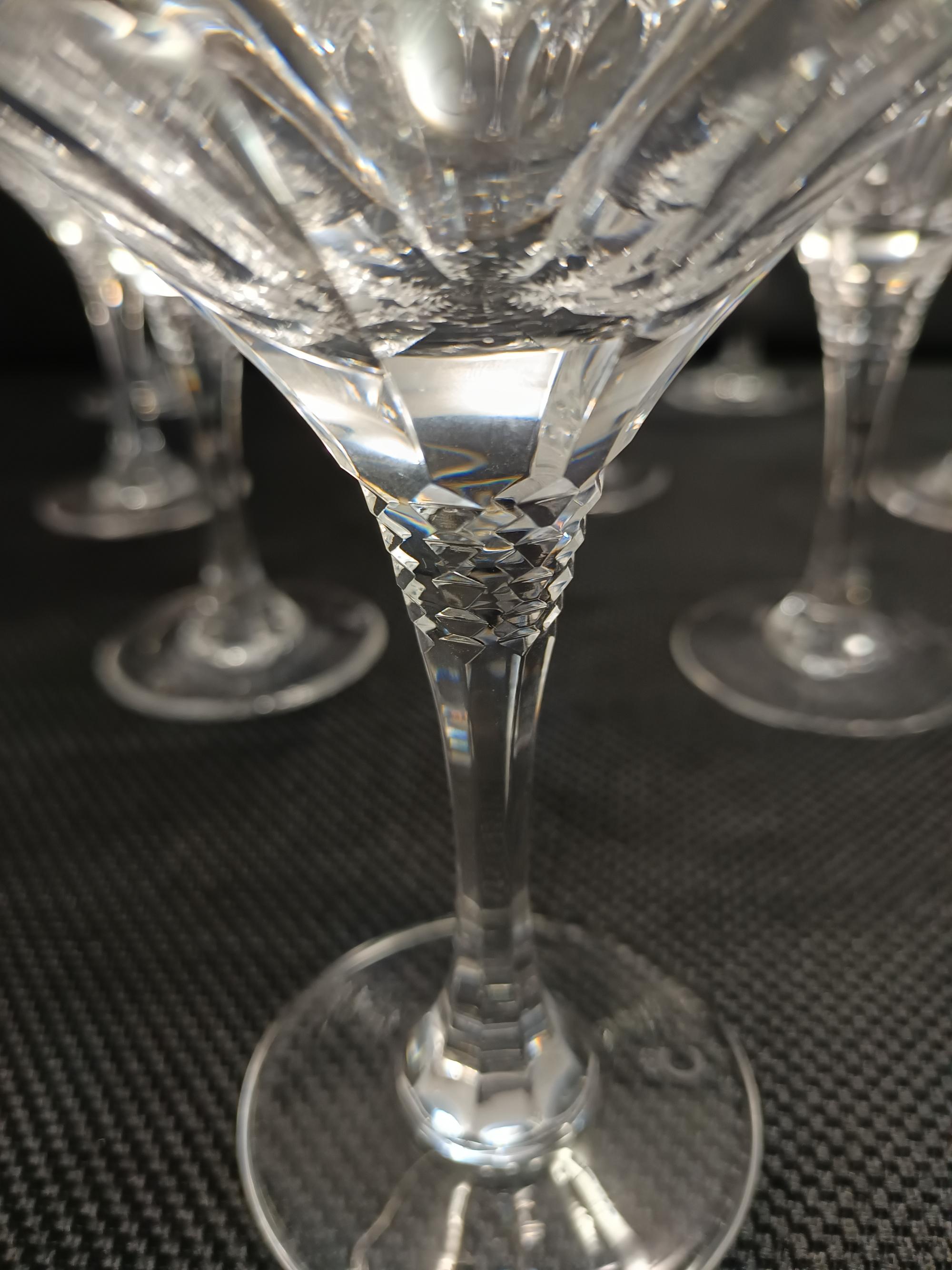 Set von zwölf Martiniglasgläsern aus Kristall von Christinenhutte, Deutschland im Angebot 6