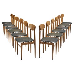 Danish Set of Twelve Danish Sculptural Chairs 