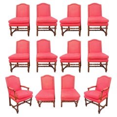 Used Set Of Twelve Dennis & Leen Baroque Style "Bolin" Dining Chairs