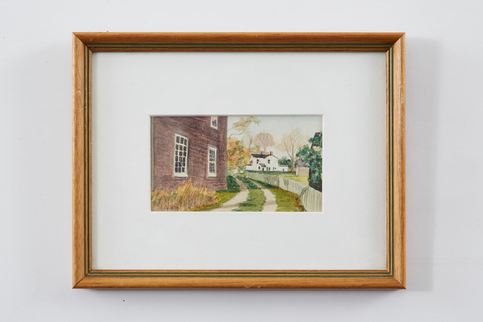Set of Twelve Diminutive Watercolor Paintings of the Hamptons 3
