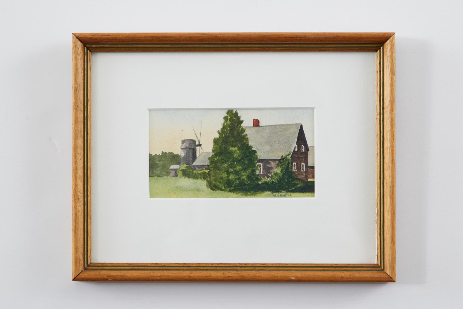 Set of Twelve Diminutive Watercolor Paintings of the Hamptons 5