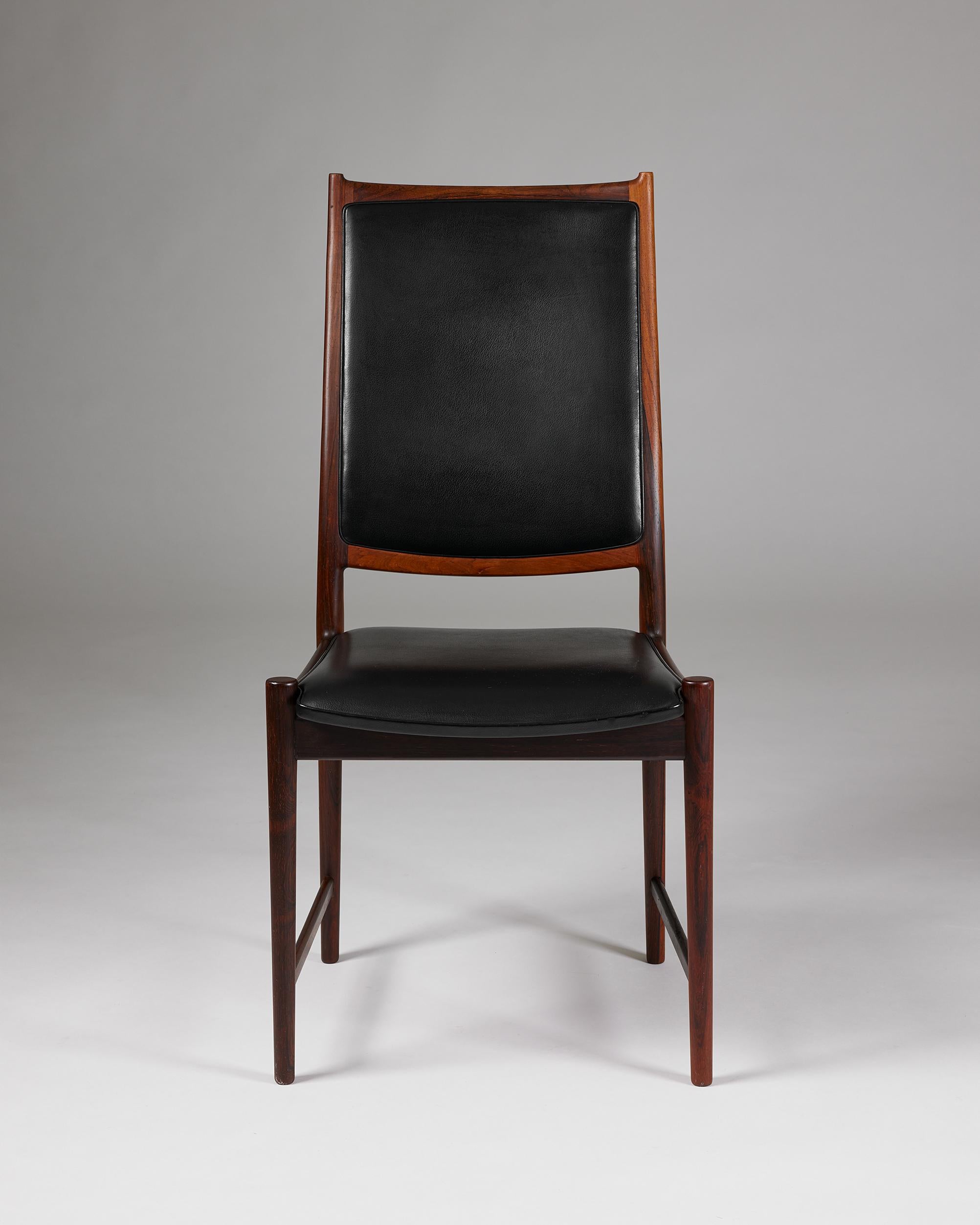 Set of Twelve Dining Chairs ‘Darby’ Designed by Torbjörn Afdal for Bruksbo In Good Condition For Sale In Stockholm, SE