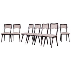 Set of Twelve Dining Chairs, Design by Vittorio Dassi, Italy, 1950s