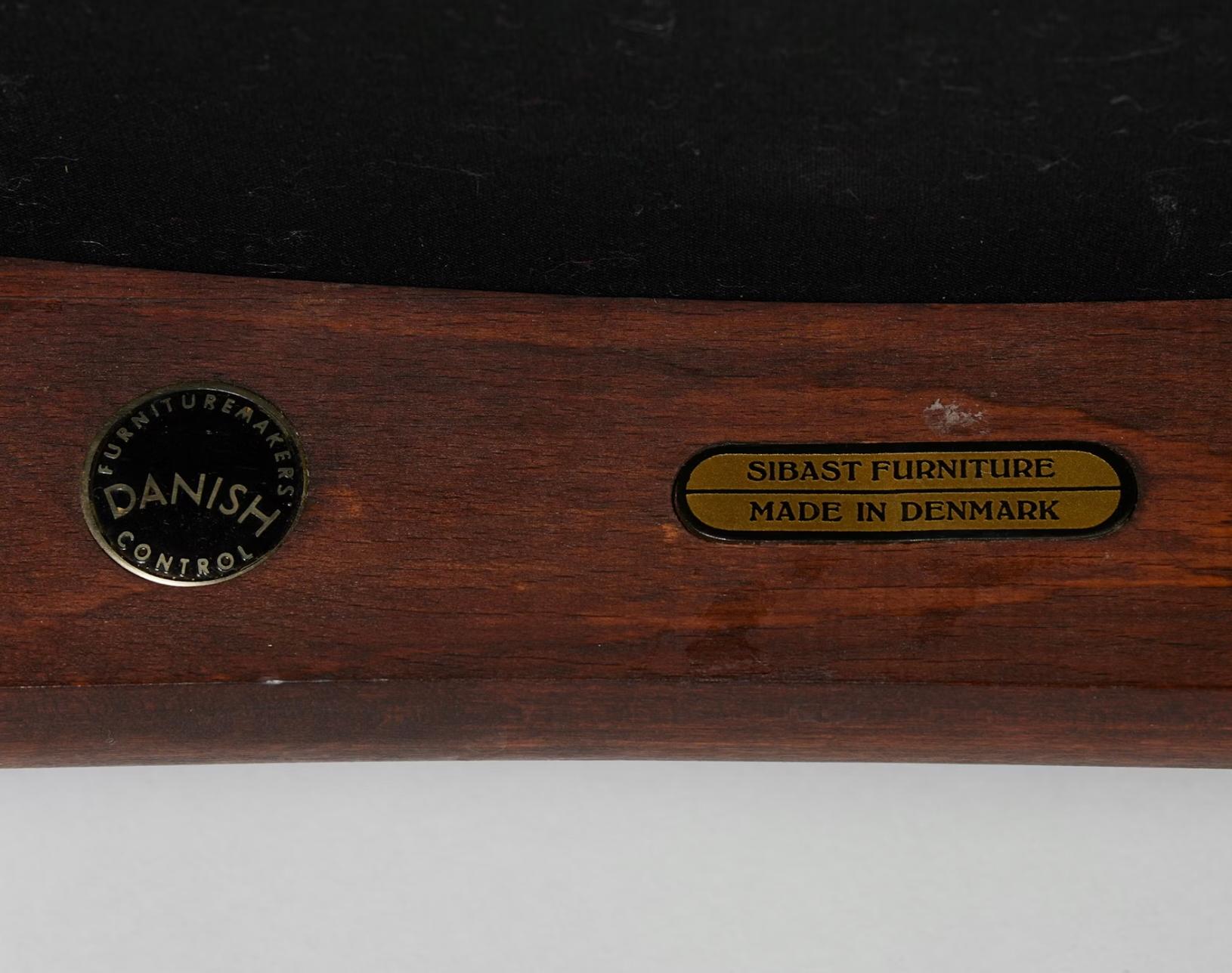 Satz von zwölf EsszimmerstühlenGestaltet von Börge Rammeskov für Helge Sibast Möbler im Angebot 5