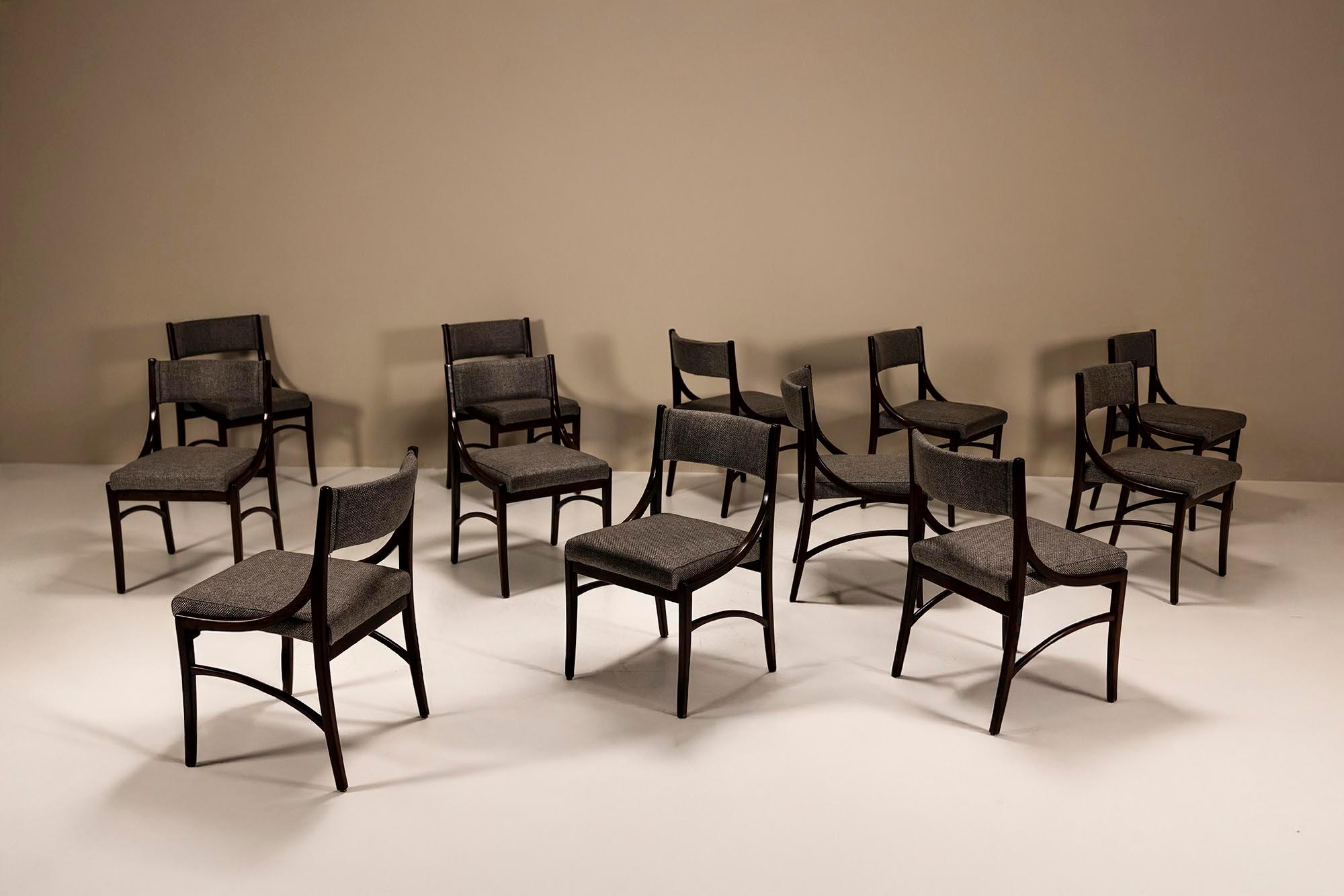 Set of Twelve Dining Room Chairs Model 110 by Ico Parisi, Italy 1960s en vente 9