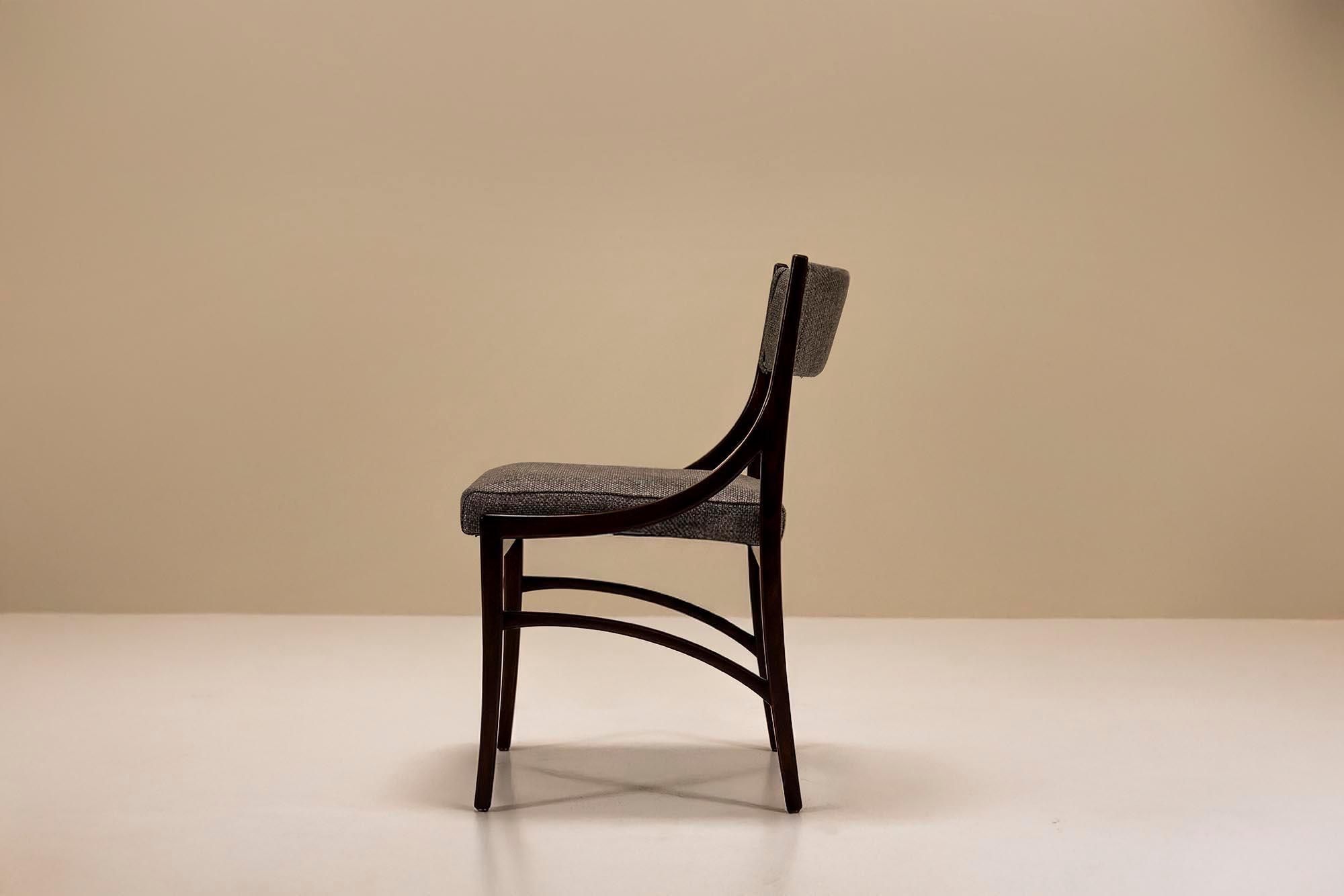 A classic postwar design from Ico Parisi, this set of twelve Model 110 dining chairs was created in 1961 for Figli di Amedeo Cassina, Meda. The model is well documented and illustrated on page 546 of the Parisi catalogue raisonné.

Design
The chairs