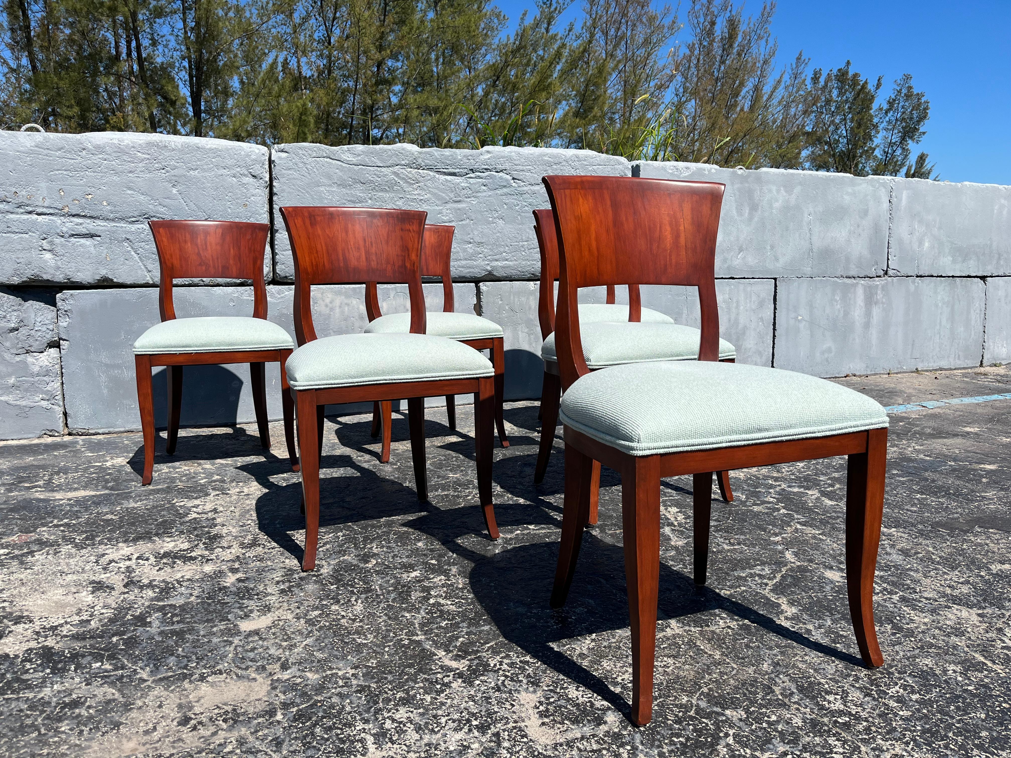 Set of Twelve Elegant Dining Chairs In Good Condition For Sale In Miami, FL