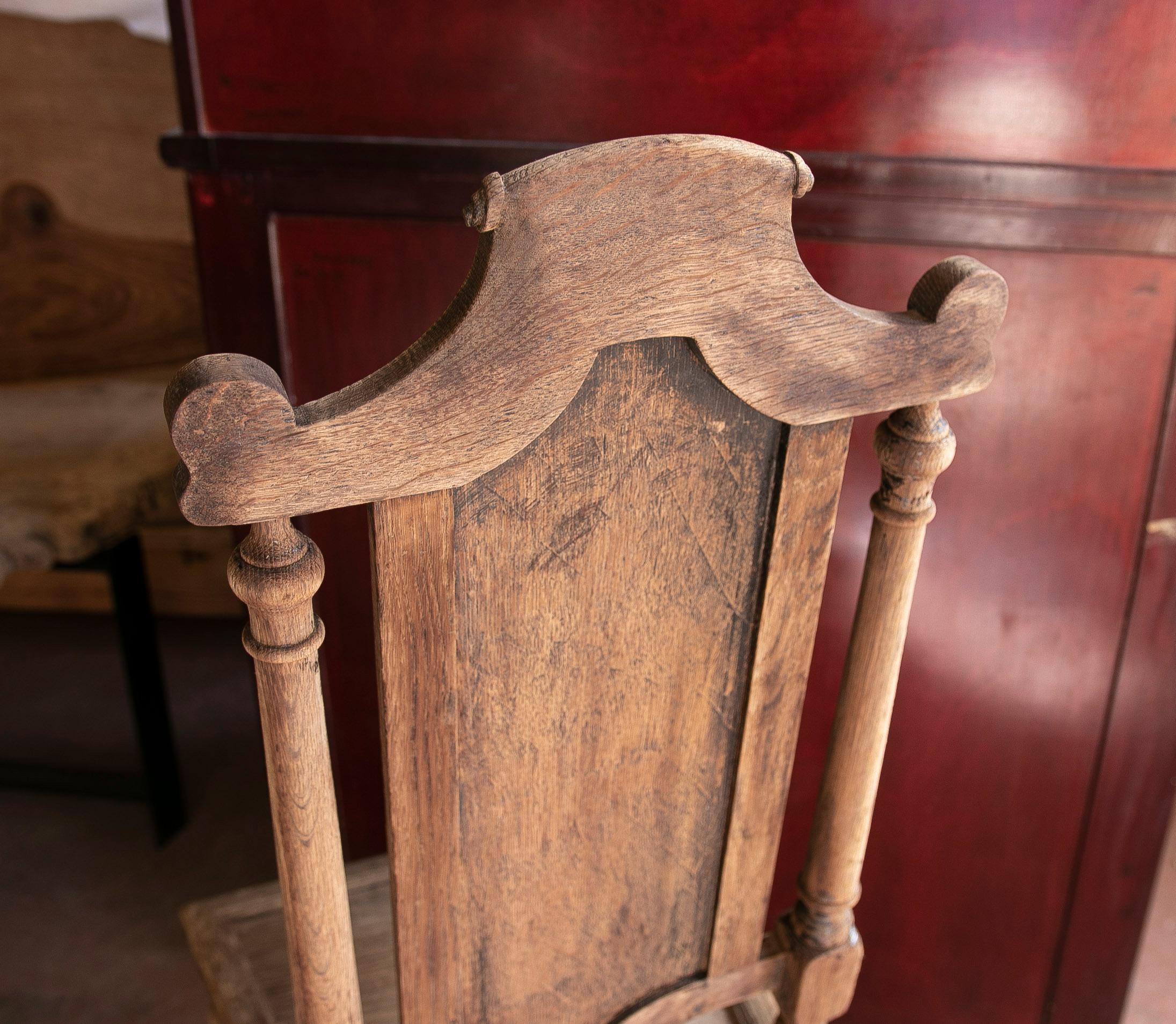 Set of Twelve Elegant Wooden Dining Room Chairs with Backrest For Sale 13