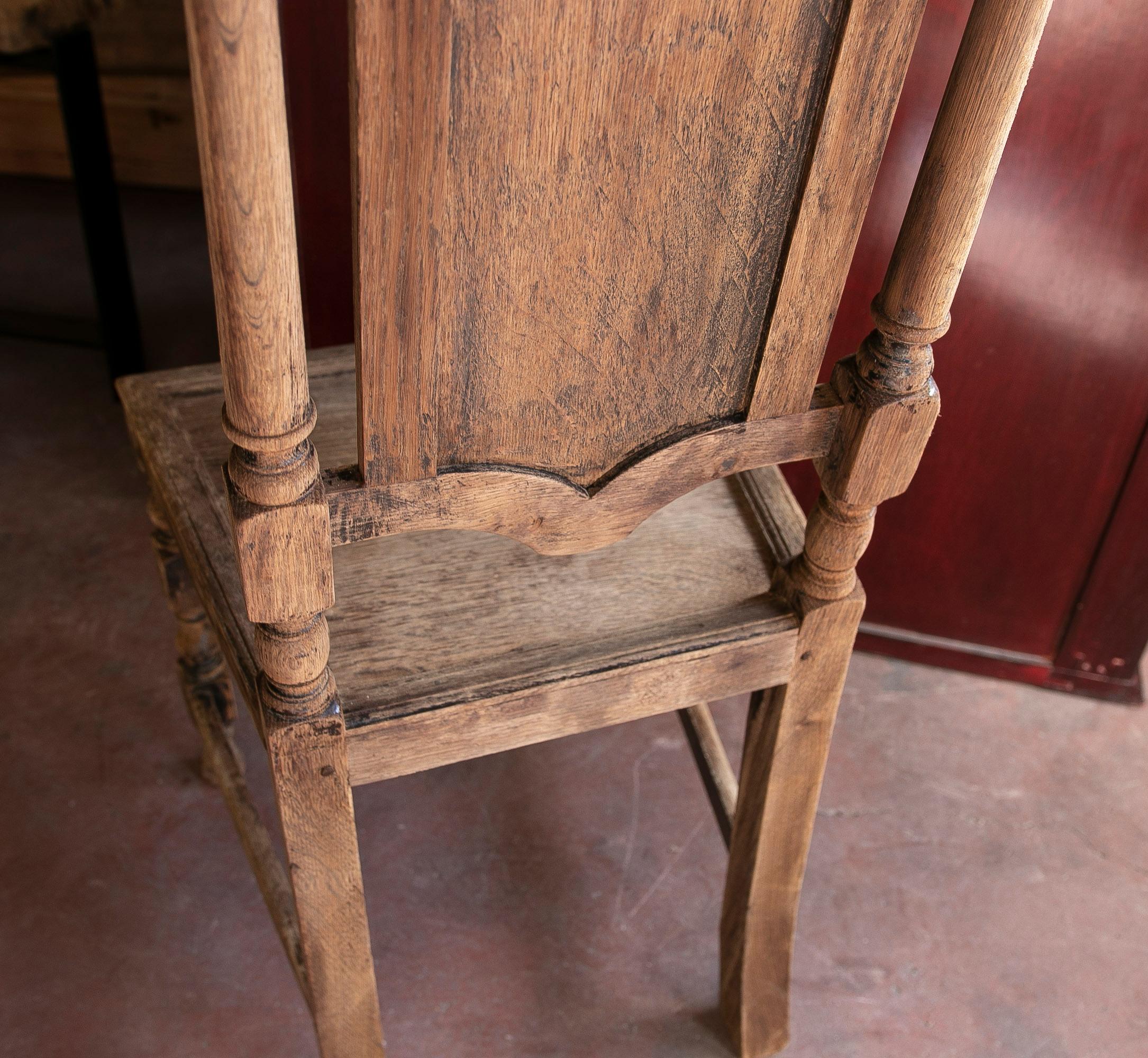 Set of Twelve Elegant Wooden Dining Room Chairs with Backrest For Sale 14