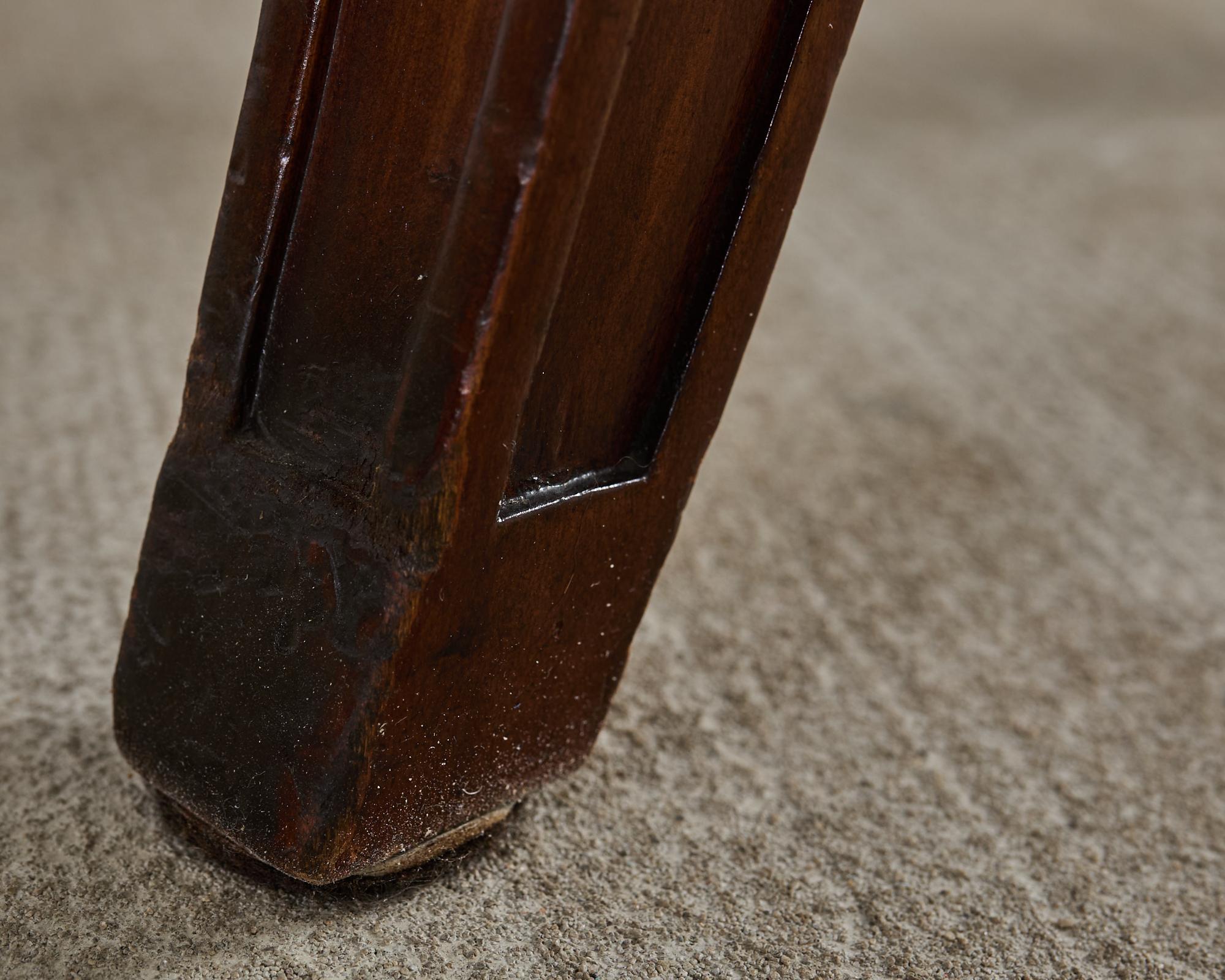 Set of Twelve English Regency Style Walnut Dining Chairs 13