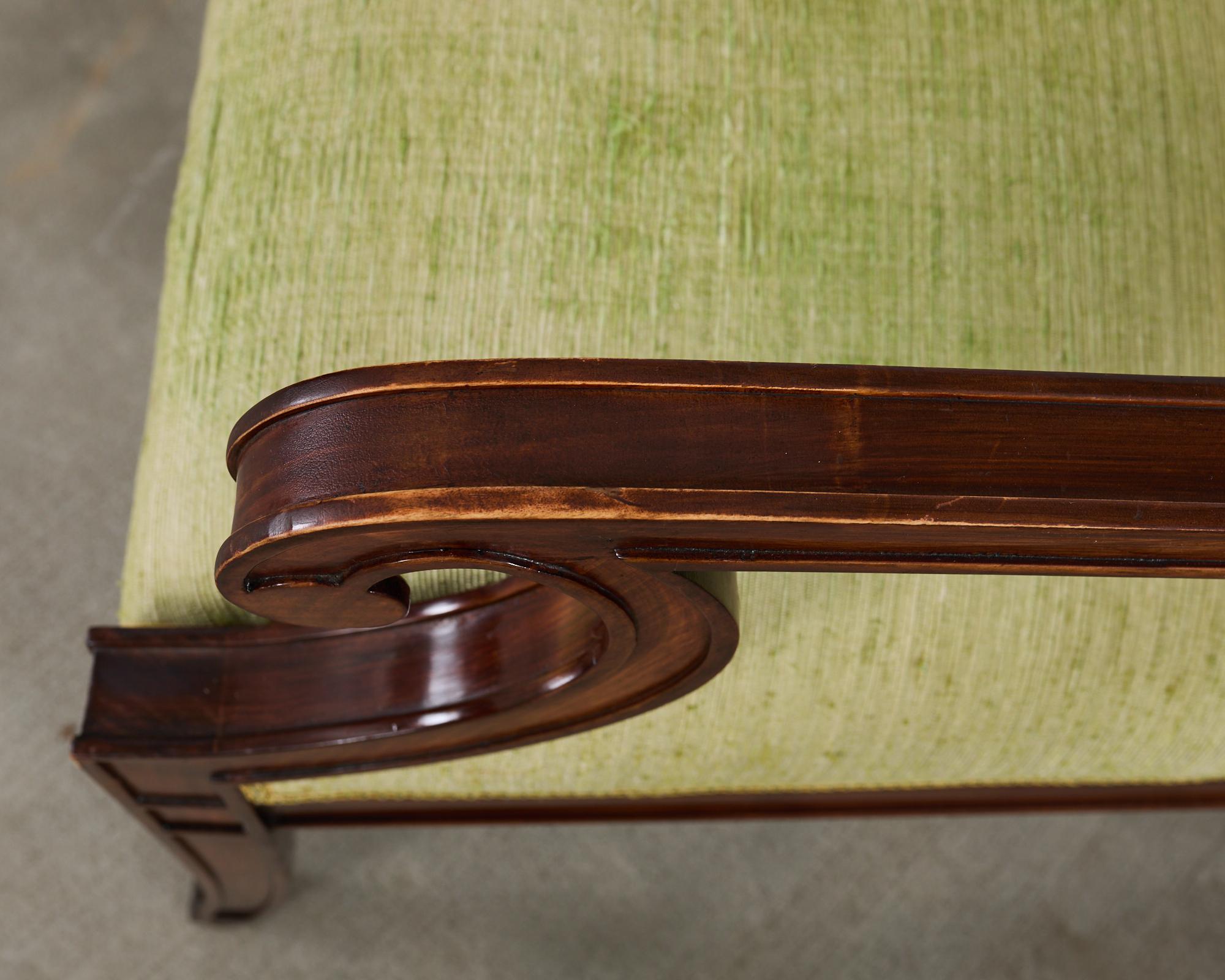 Set of Twelve English Regency Style Walnut Dining Chairs 2