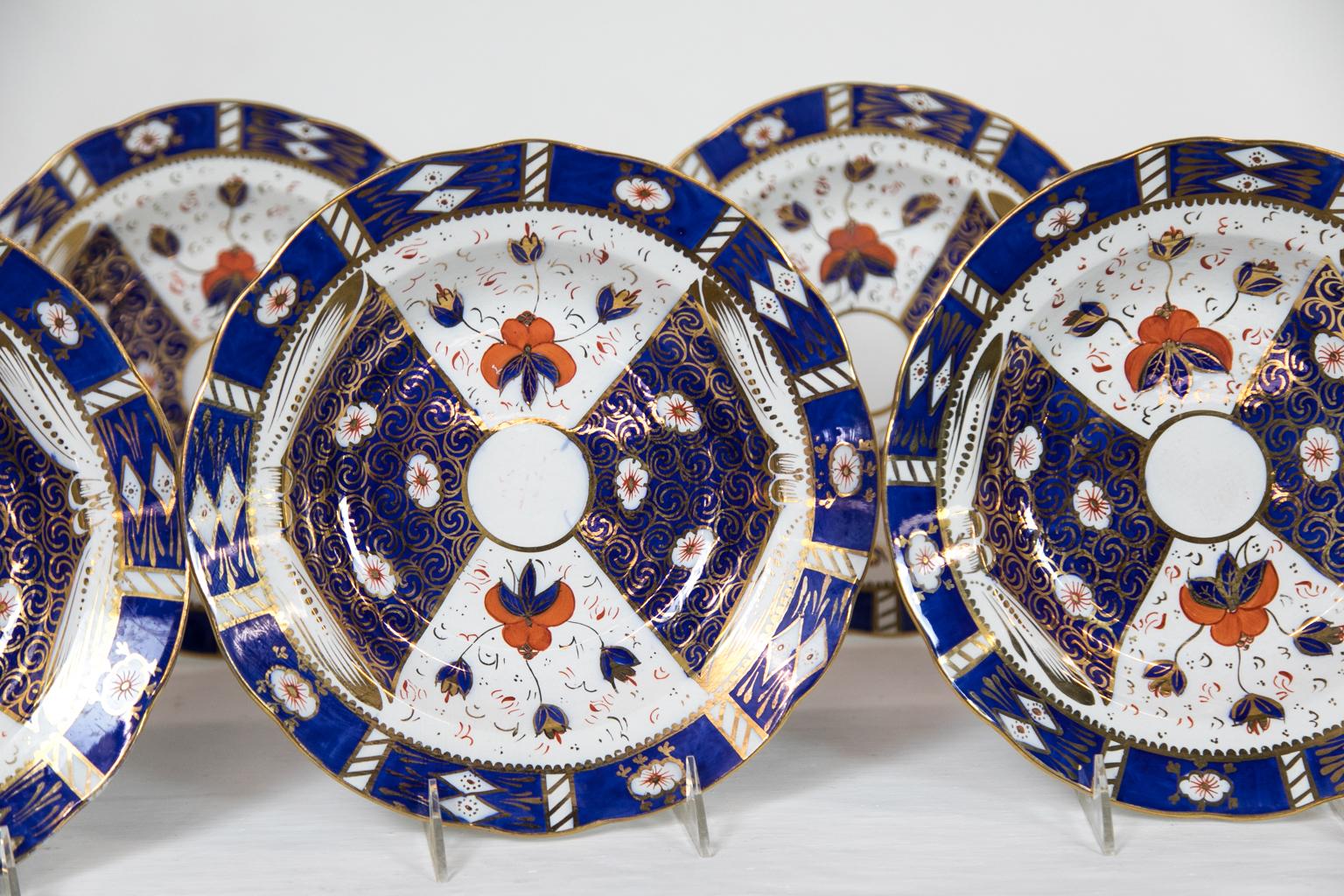 Set of Twelve English Staffordshire Soup Plates In Good Condition For Sale In Wilson, NC