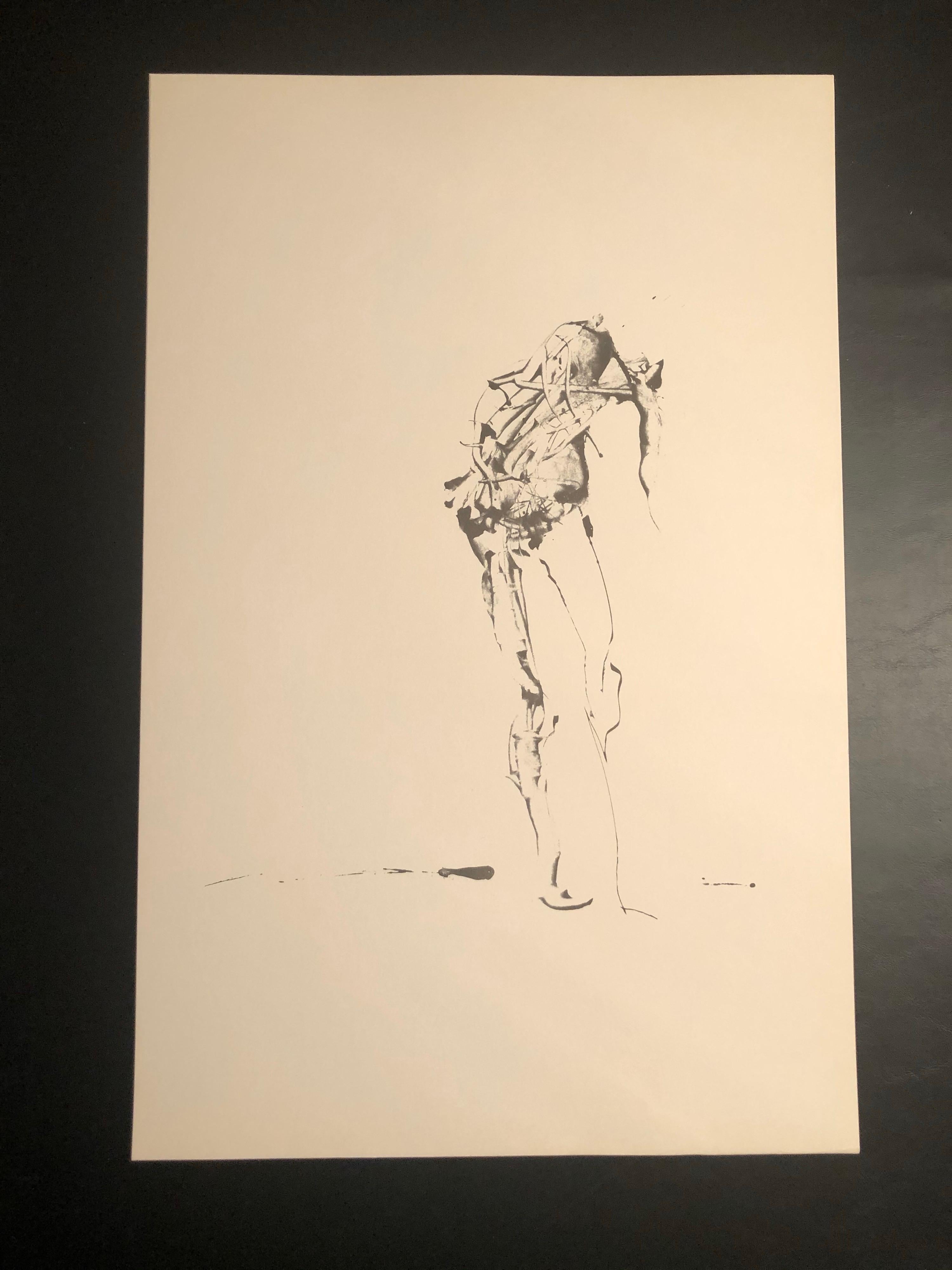 Set of Twelve Expressionist Signed Drawings by Pietro Lazzari 