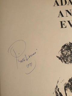 Ensemble de douze dessins expressionnistes signés par Pietro Lazzari « Adam & Eve ».