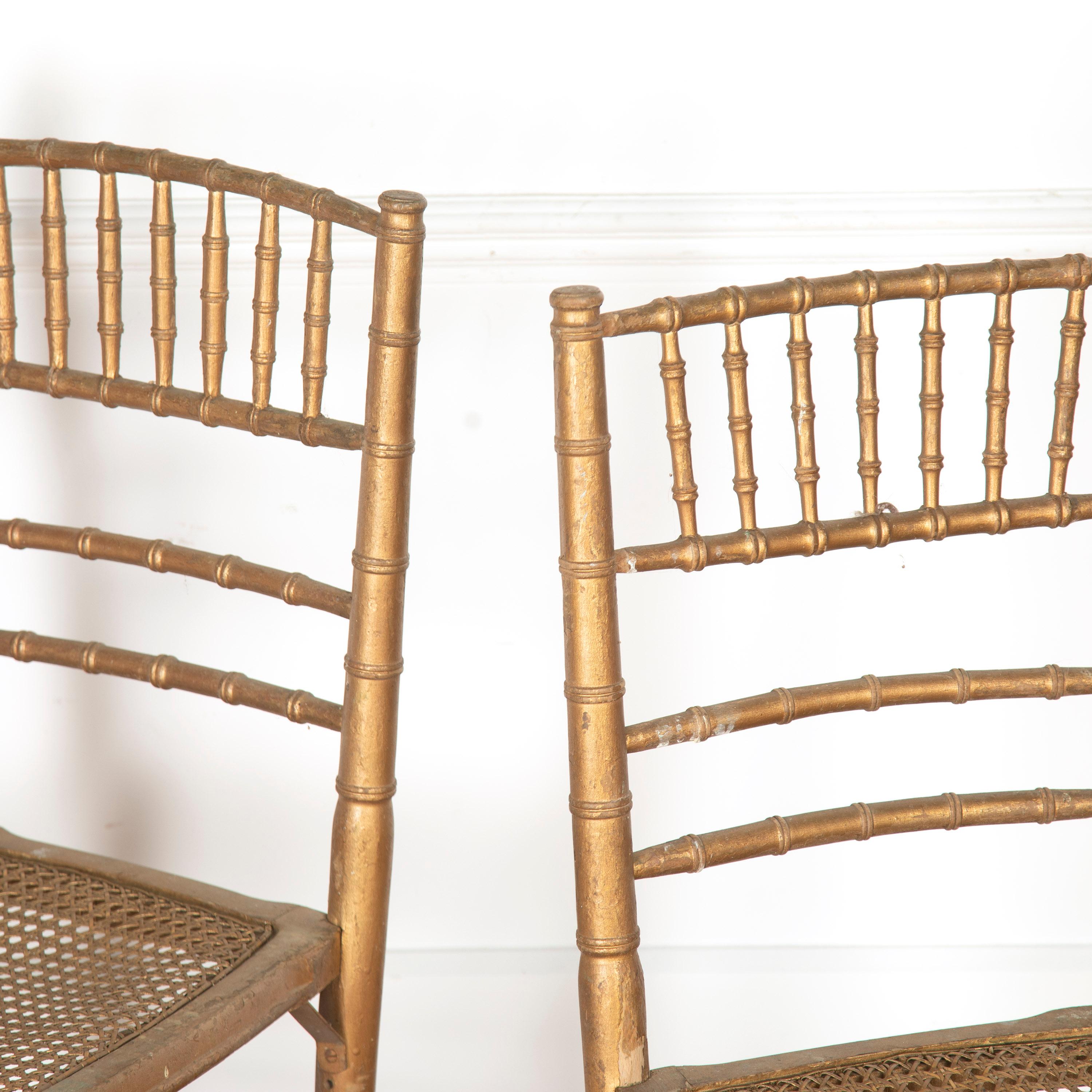 Set of Twelve Faux Bamboo Chairs In Good Condition In Gloucestershire, GB