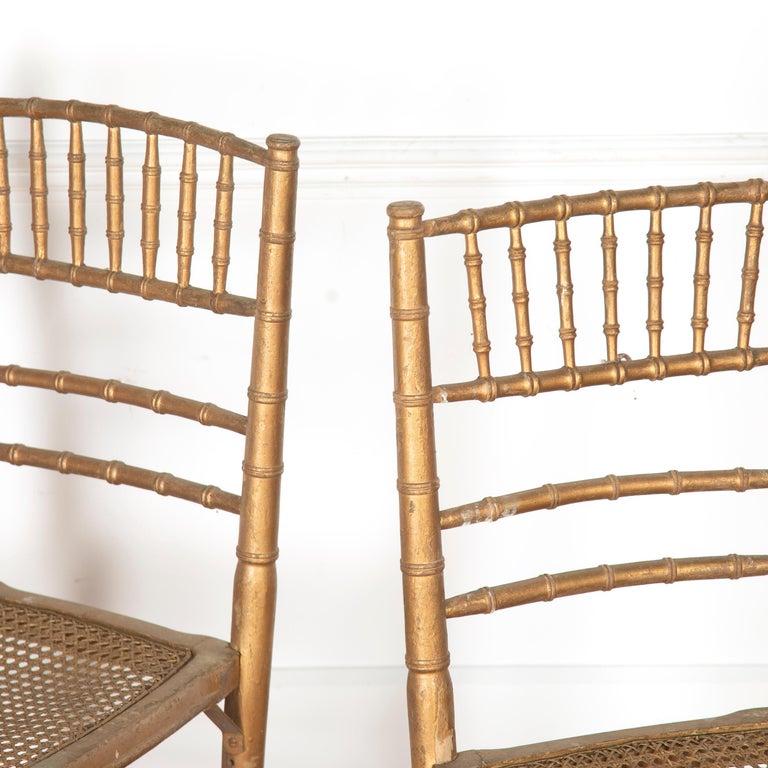 Set of Twelve Faux Bamboo Chairs For Sale at 1stDibs