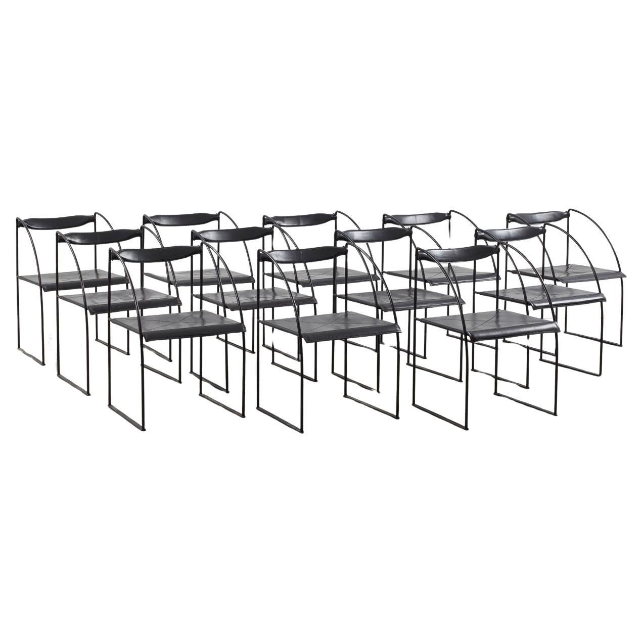 Satz von zwölf Francesco Soro 
Patoz
 Stühlen für ICF - Italien, 1990er Jahre