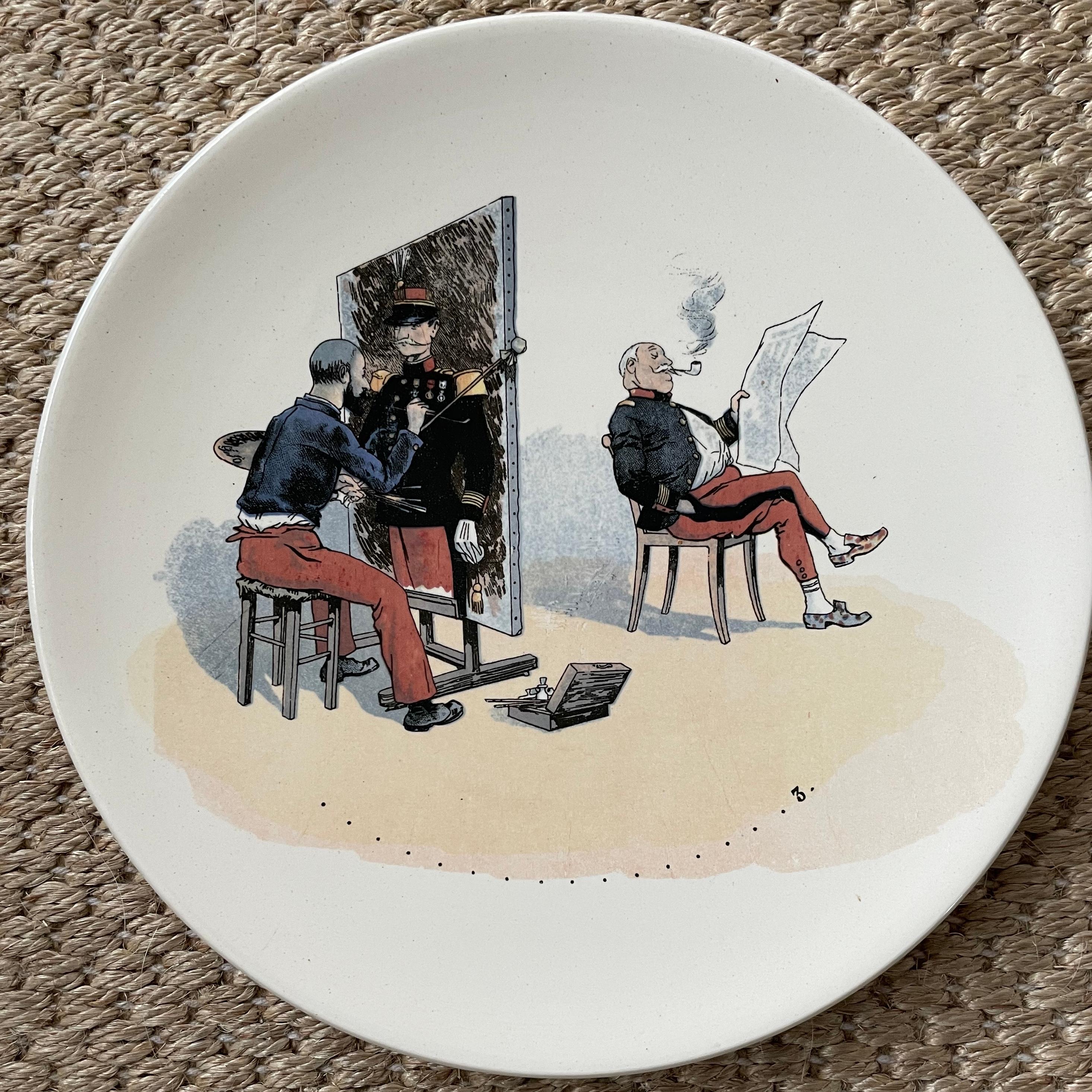 Conjunto de doce placas militares francesas en venta 3