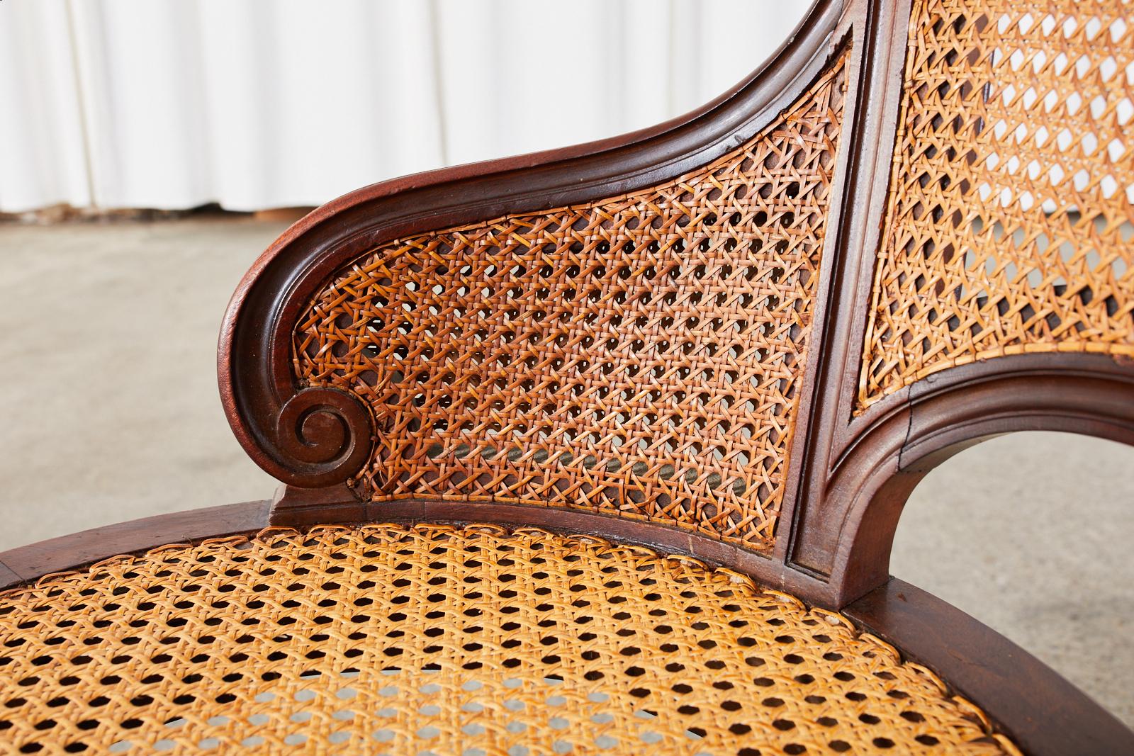 Set of Twelve French Louis XVI Style Caned Dining Chairs 10