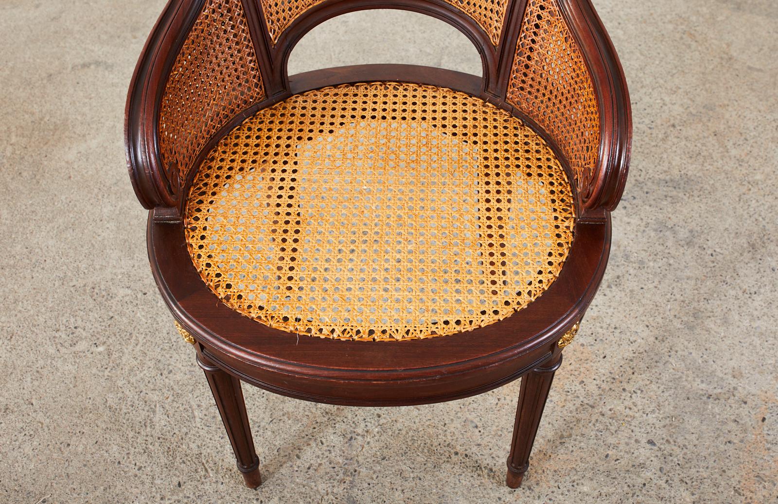 Set of Twelve French Louis XVI Style Caned Dining Chairs 2
