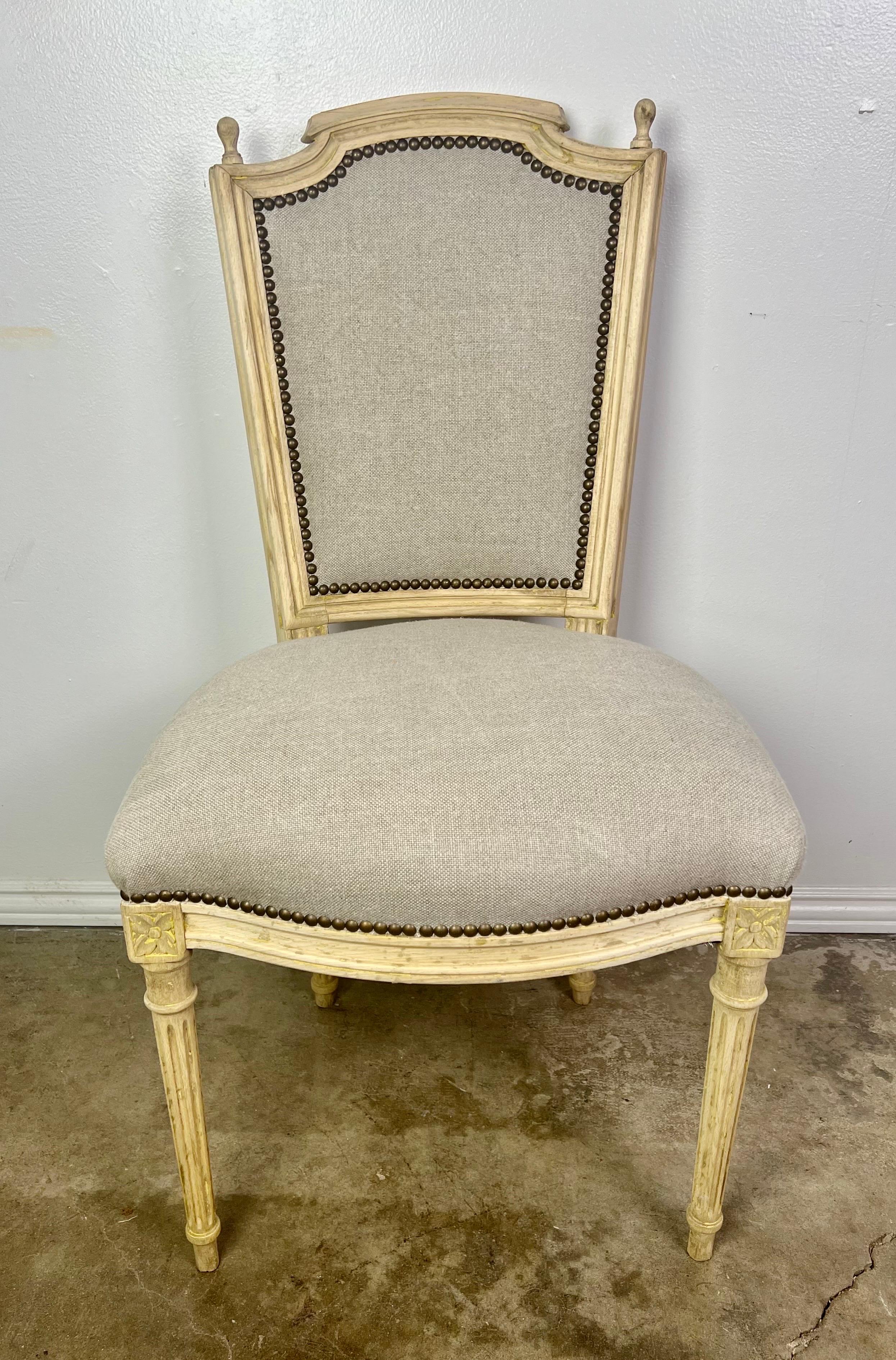 Set of Twelve French Louis XVI Style Dining Chairs, circa 1930s 4