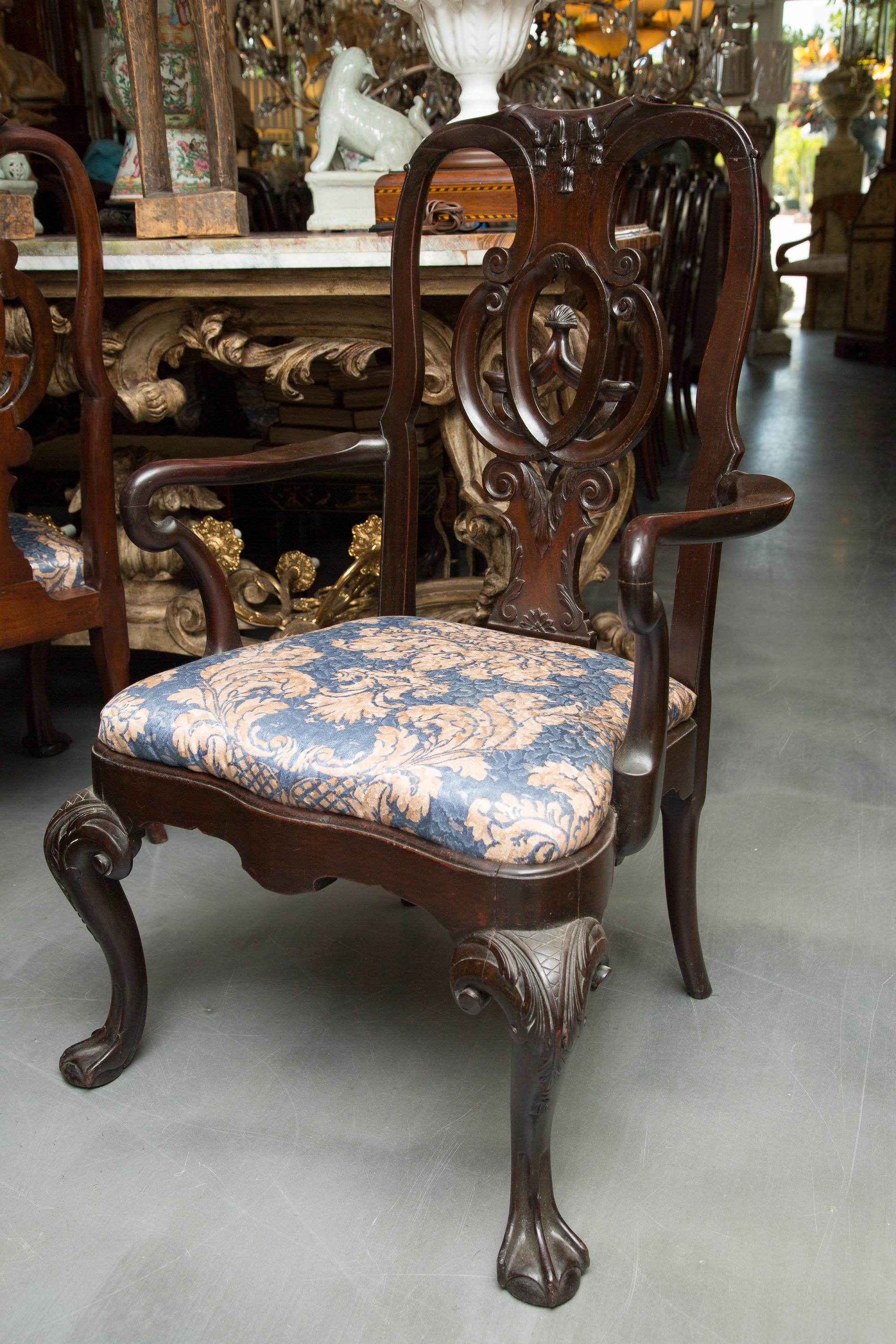 Set of Twelve George II Style Dining Chairs 3