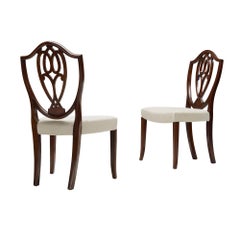 Set of Twelve George III Hepplewhite Shield-Back Dining Chairs