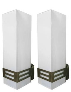 Set of Twelve Grattacielo Frosted Murano Glass Sconces, Italy, 1990's.