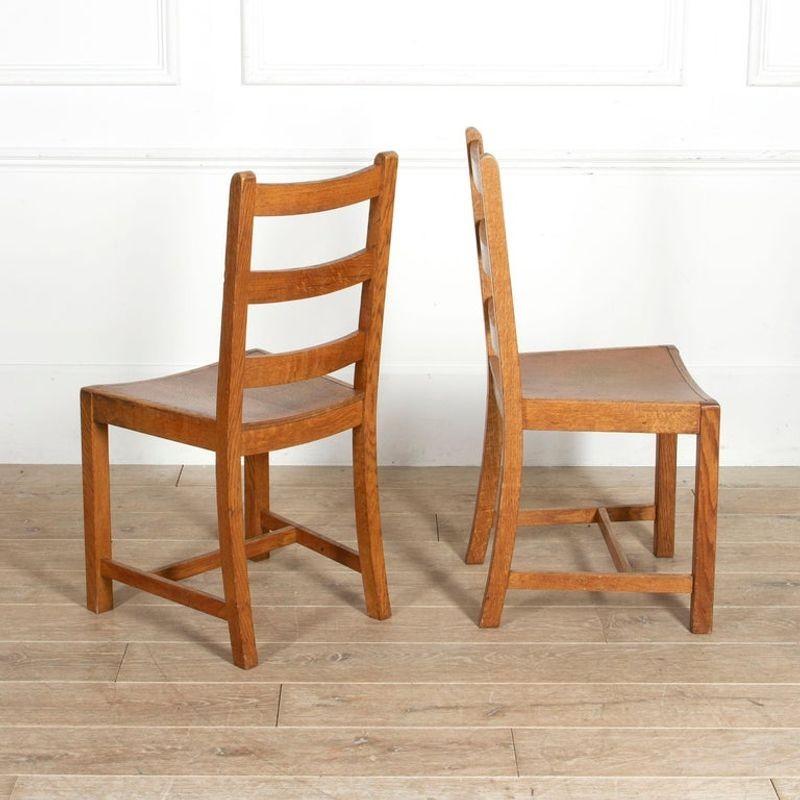 English Set of Twelve Heals Dining Chairs