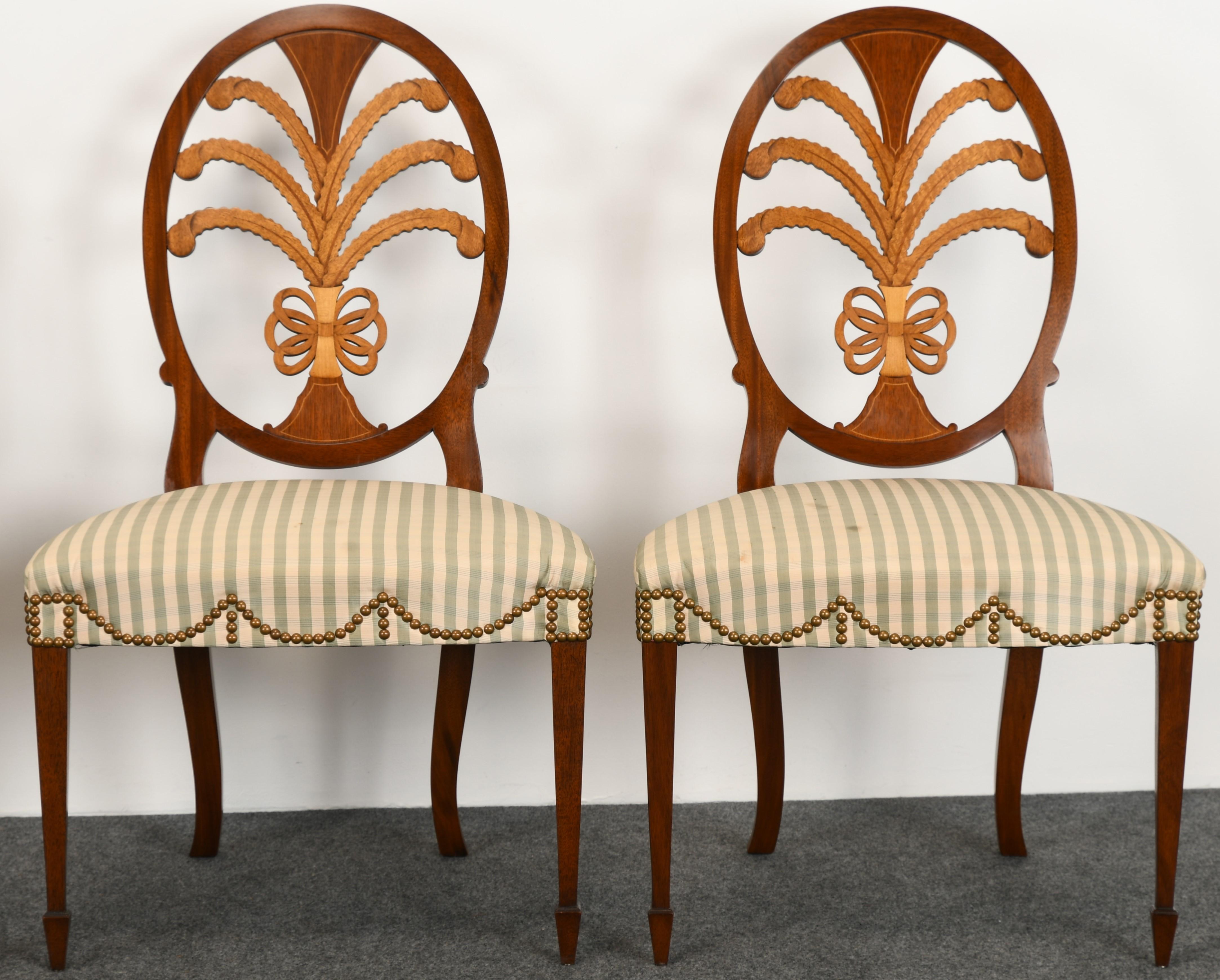 Set of Twelve Hepplewhite Chairs by Karges, 20th Century For Sale 4