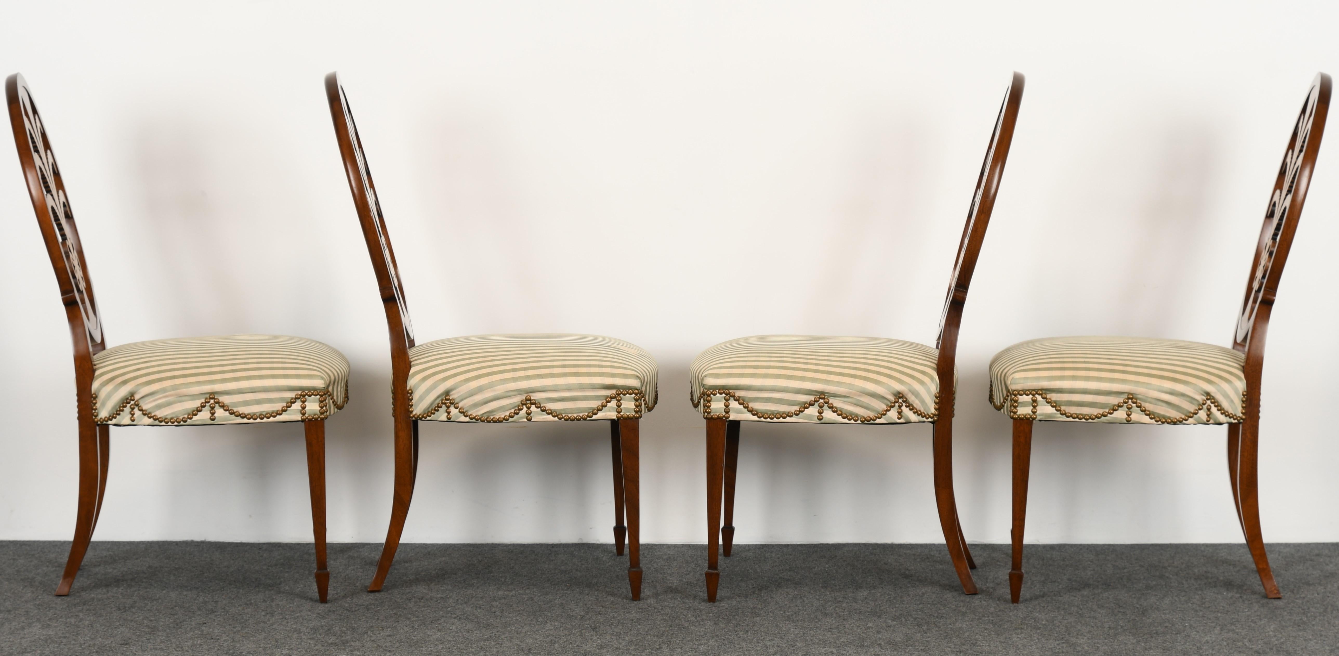 Set of Twelve Hepplewhite Chairs by Karges, 20th Century For Sale 7