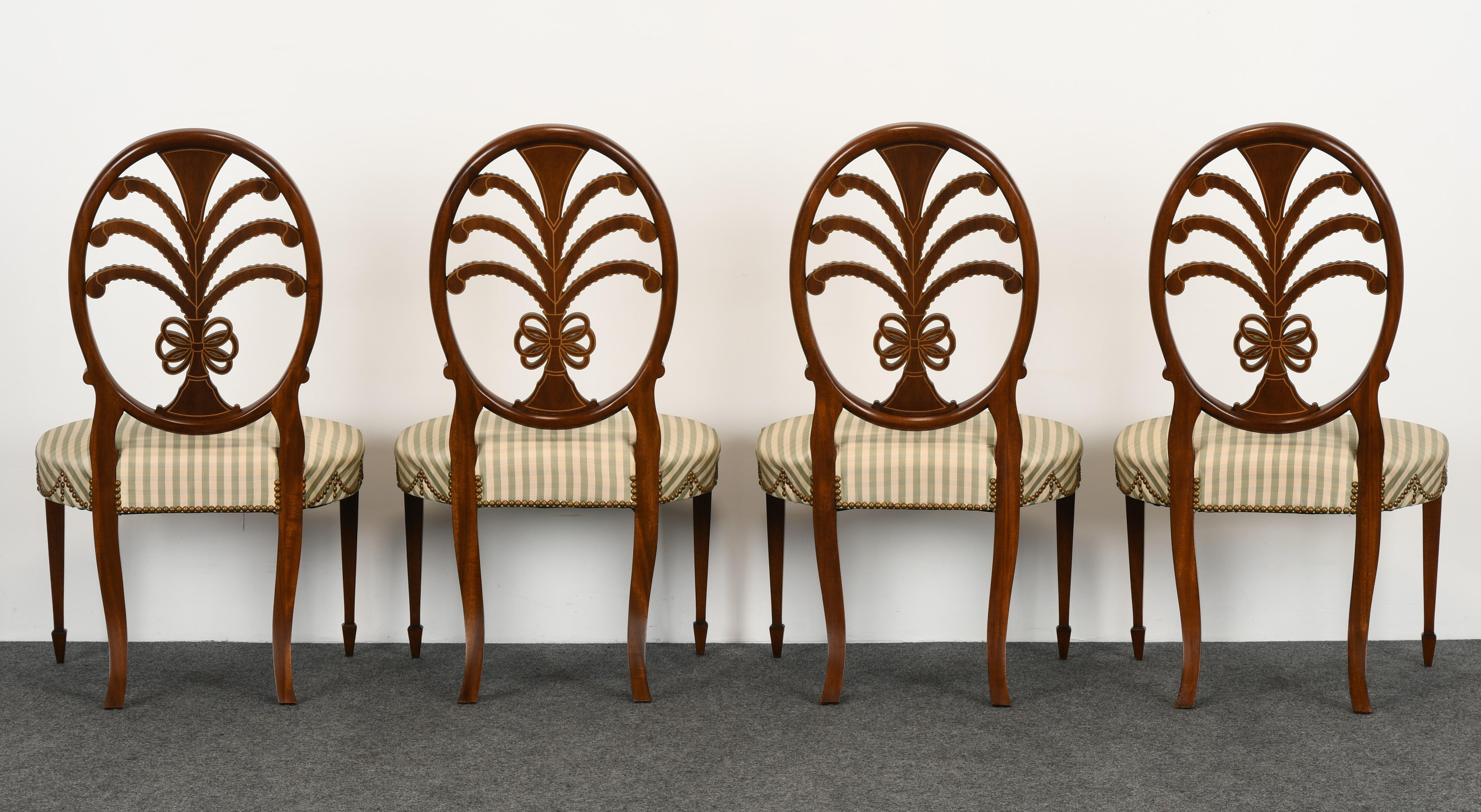 Set of Twelve Hepplewhite Chairs by Karges, 20th Century For Sale 8