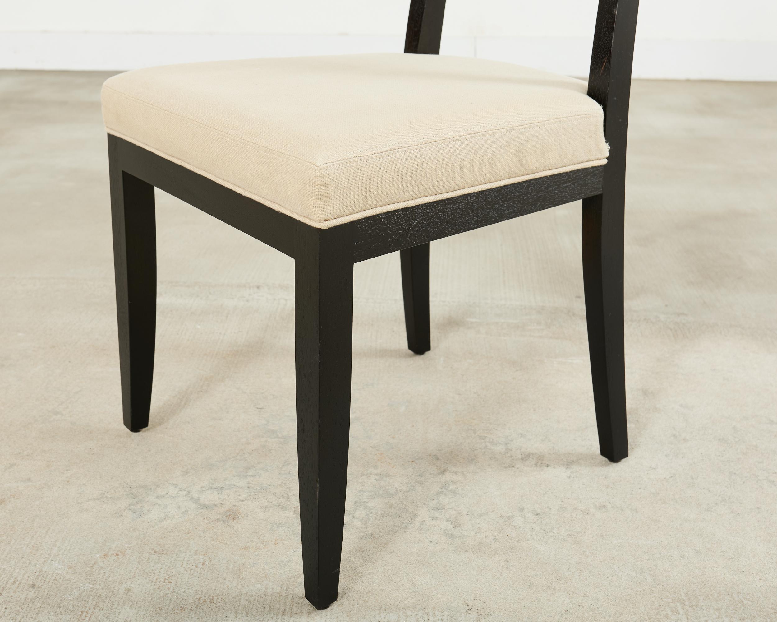 Set of Twelve Holly Hunt Attributed Slipcover Dining Chairs For Sale 10