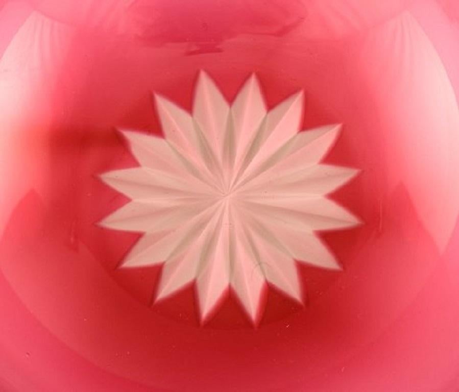 20th Century Set of Twelve Holmegaard Bowls in Pink Art Glass, Danish Design, Mid-20th C For Sale