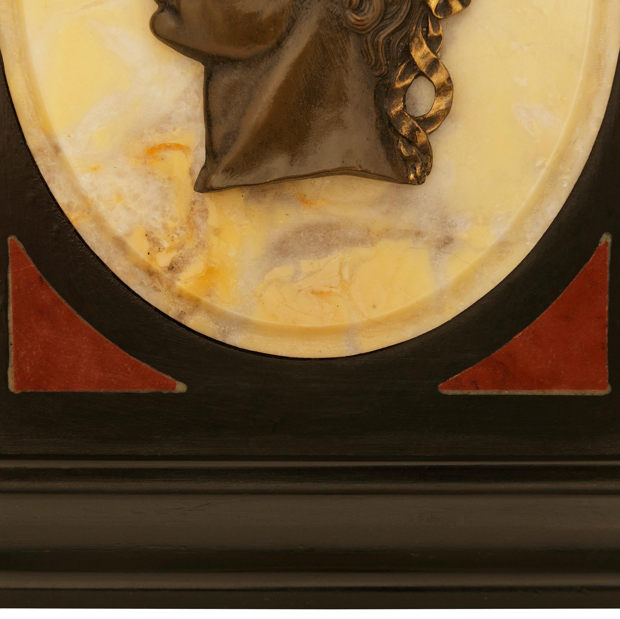 Set of twelve Italian 19th century Marble, Ormolu and patinated bronze plaques For Sale 2