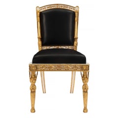 Set of Twelve Italian 19th Century Neoclassical Style Dining Chairs