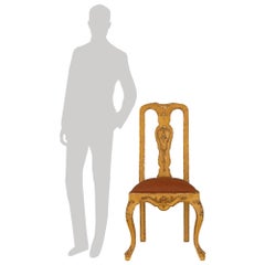 Set Of Twelve Italian 19th Century Rococo St. Patinated And Mecca Dining Chairs