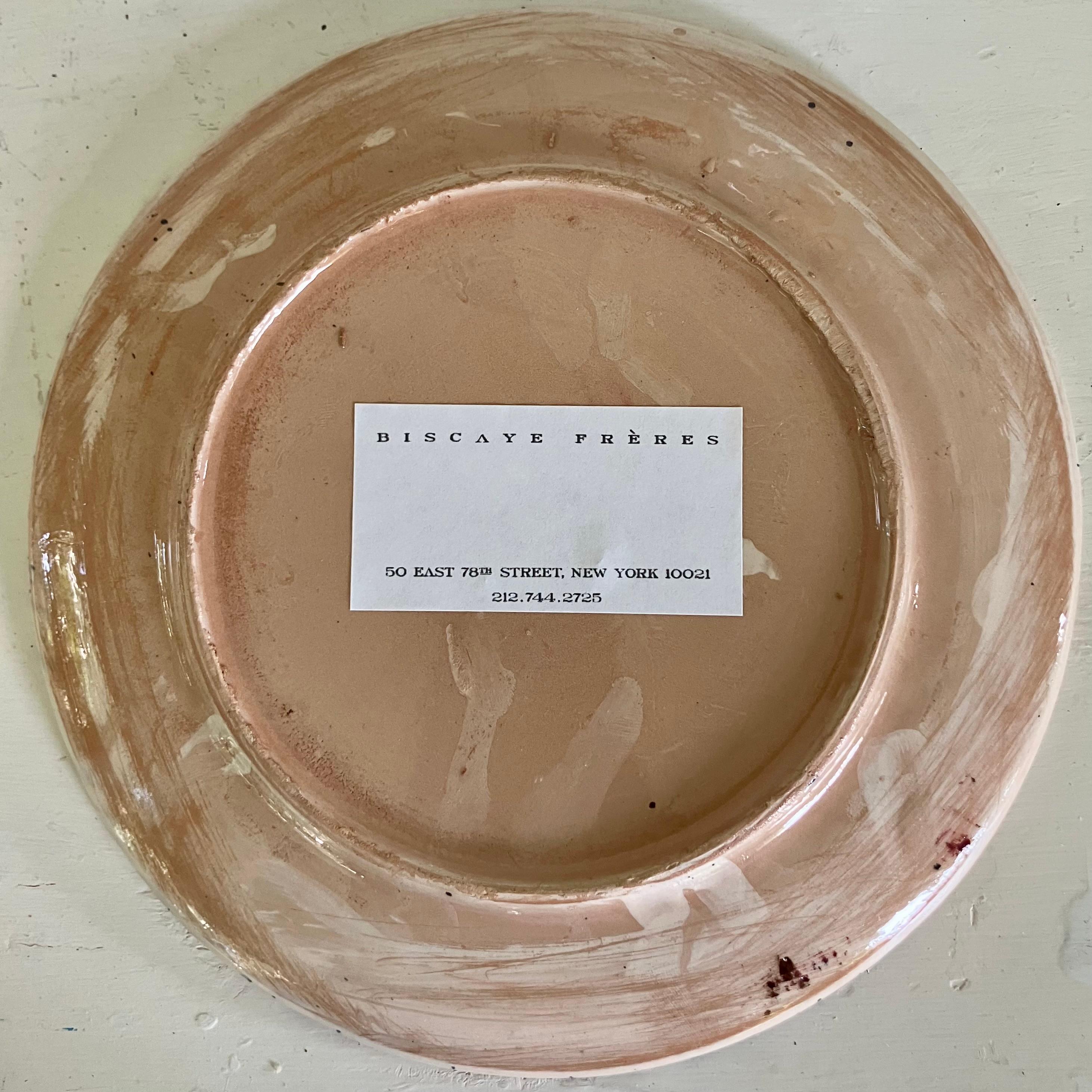 Set of Twelve Italian Blue Spatter Plates en venta 9